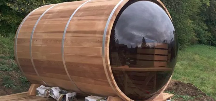 Panorama 4-Person Glass Cabin Sauna Maintenance in Muskoka, Ontario