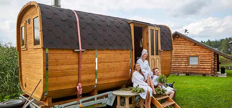 Residential Outdoor Cabin Sauna Construction in Muskoka, Ontario