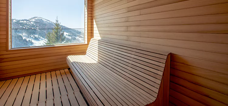 Luxury Pine Wood Sauna Restoration and Refurbishment in Muskoka, ON