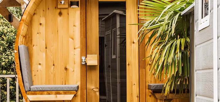 Wood-fired Outdoor Residential Sauna Installation in Muskoka, Ontario