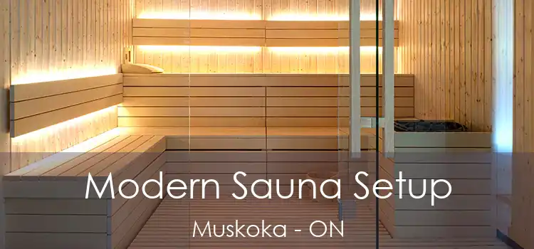 Modern Sauna Setup Muskoka - ON