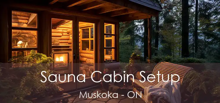  Sauna Cabin Setup Muskoka - ON