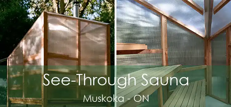  See-Through Sauna Muskoka - ON